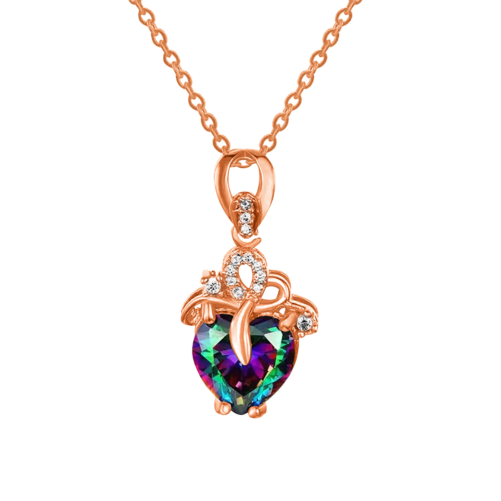 thumbnail image 2 of Día Colgante Regalo Novia Forma Cumpleaños Navidad Corazón Collar San Valentín Collares Colgantes, 2 of 2